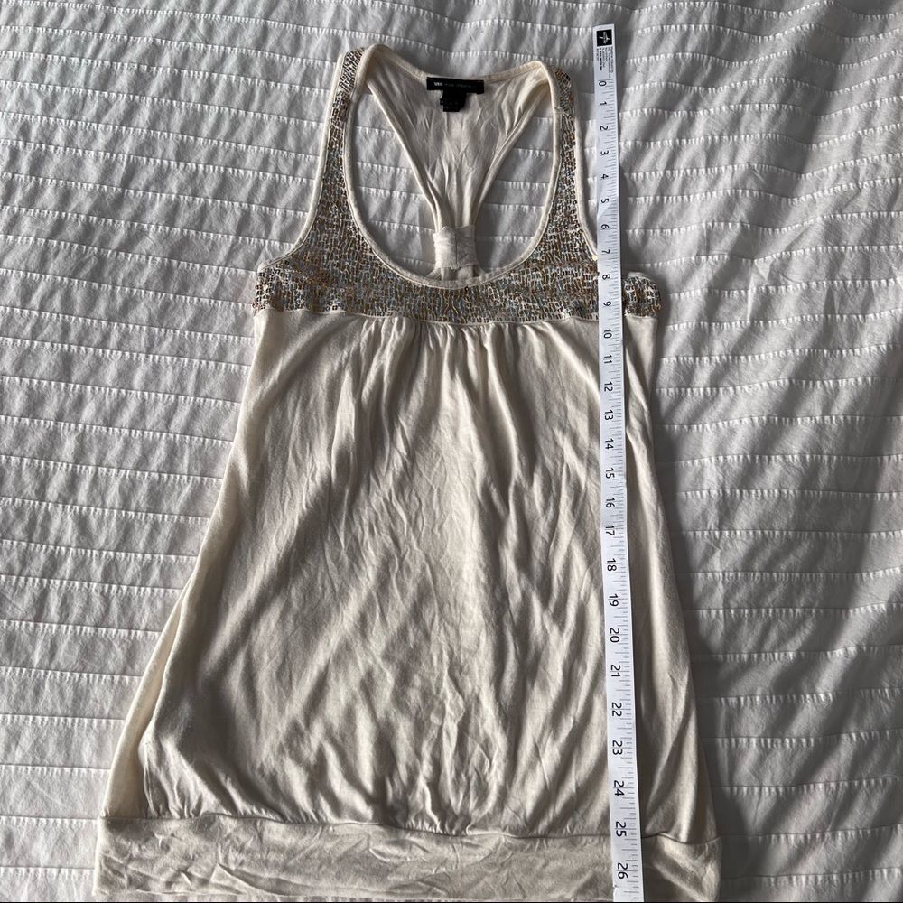 4/$20 Mango sequin racerback tank top - Picture 7 of 9